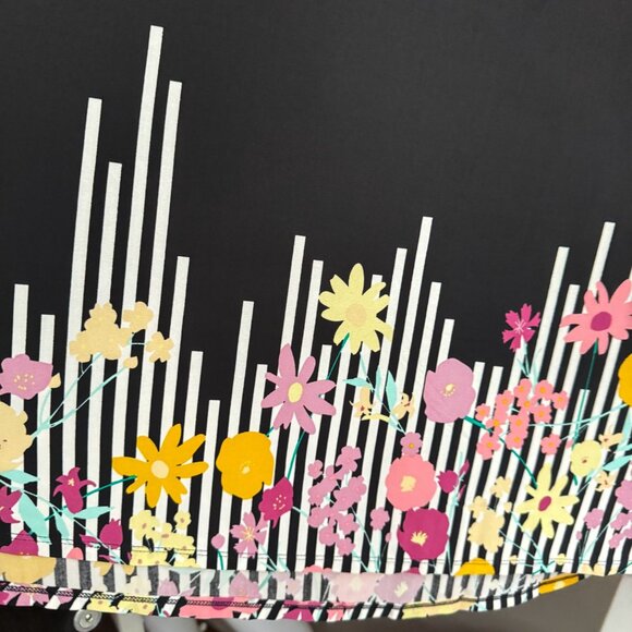 Lularoe Floral Black Orange Maxi Skirt 2XL - Picture 4 of 6